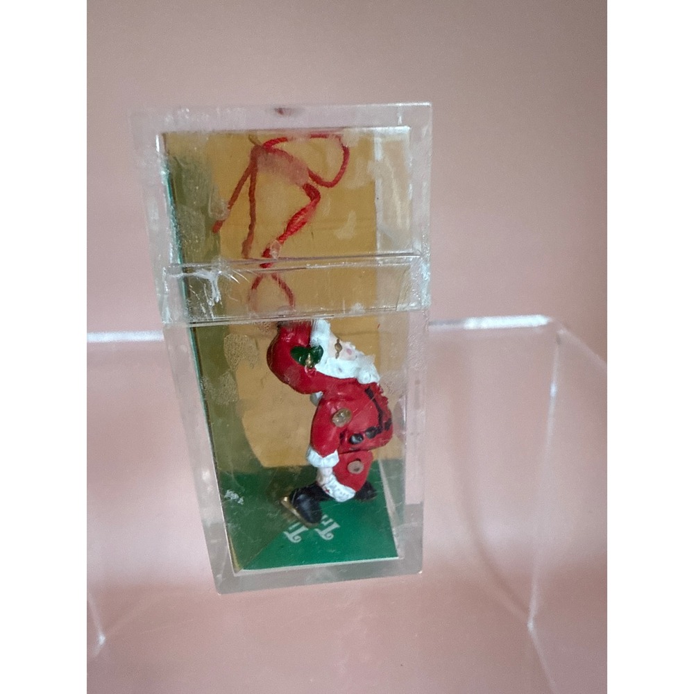 Tiny Trimmings Department 56 Collectible Articulated Handpainted Pewter Santa - Picture 4 of 9
